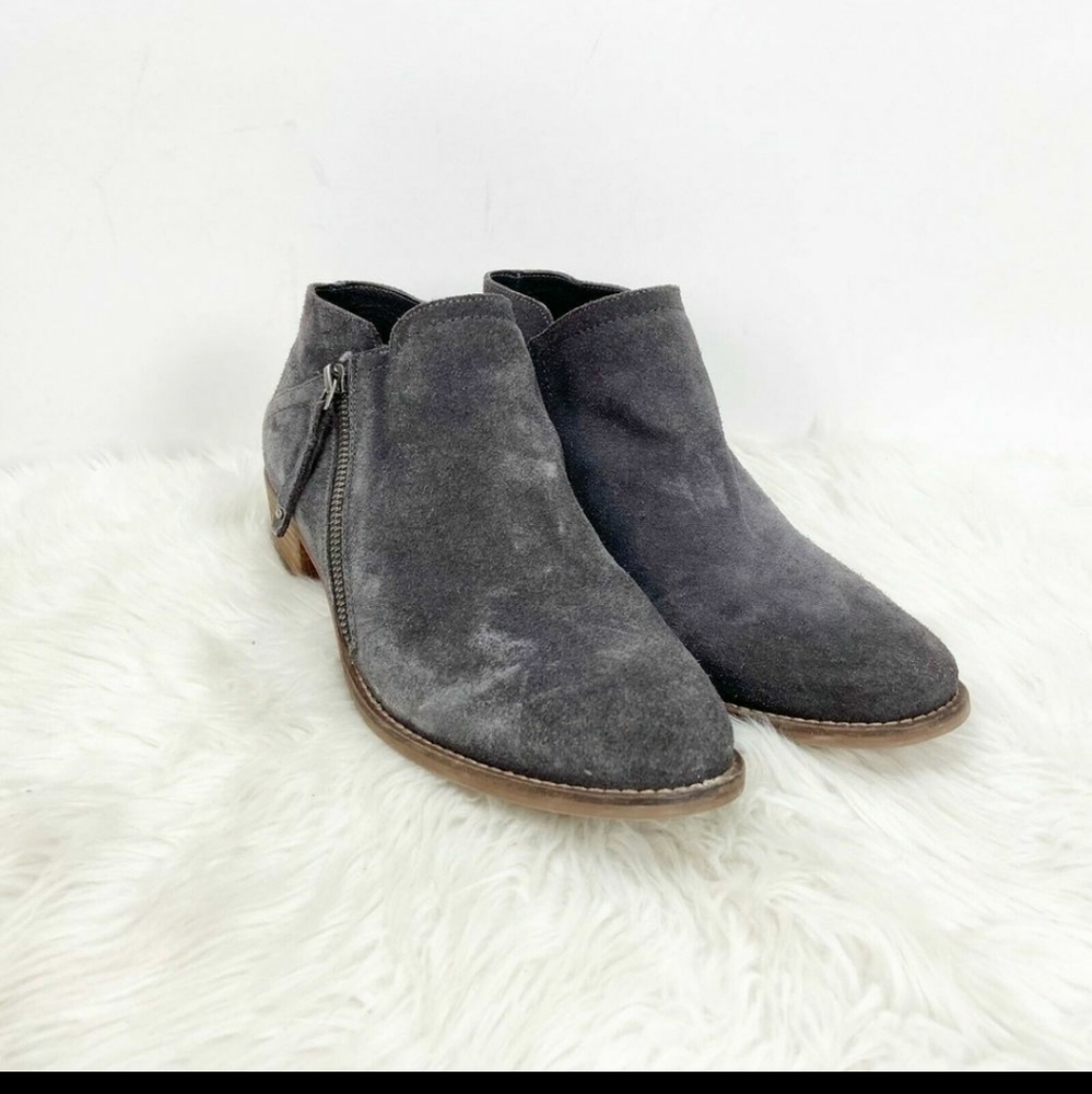 🇺🇸Dolce Vita Charcoal Gray Suede Ankle Booties
